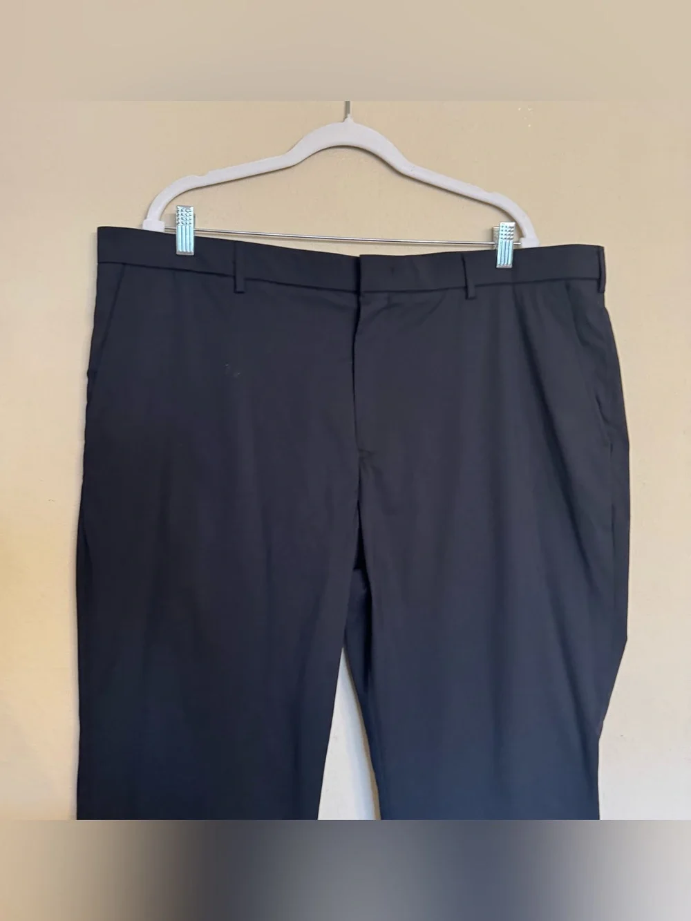 Perry Ellis Premium Mens 42x32 Black Dress Pants Premium Flex Wrinkle Resistant